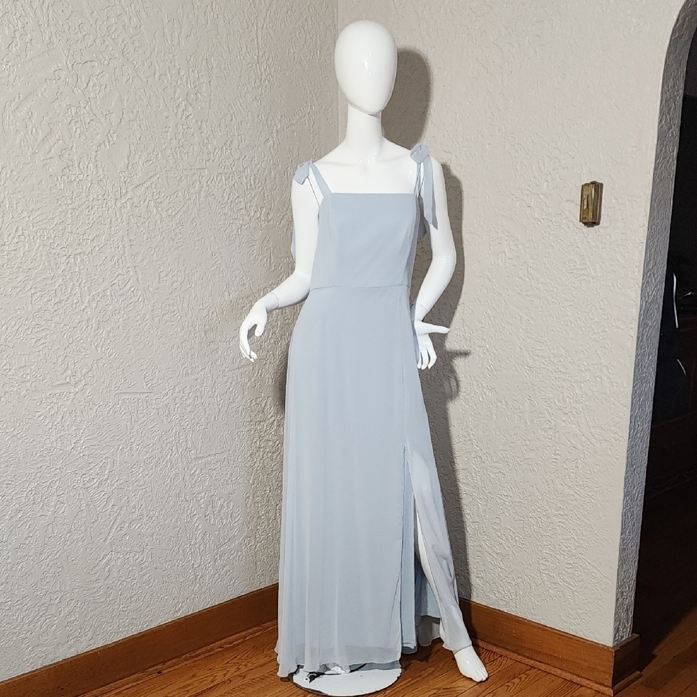 Dessy Collection Off The Shoulder Chiffon A Line Dress